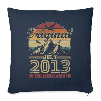 Original July 2013 Vintage Anniversary 2013 - Sofa pillowcase 17,3'' x 17,3'' (45 x 45 cm) - navy - Front