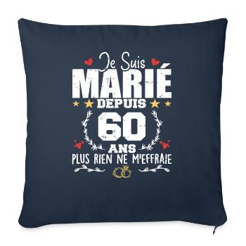 Original Vintage 1999 édition limitée 1999 - Housse de coussin décorative 45 x 45 cm - bleu marine - Devant