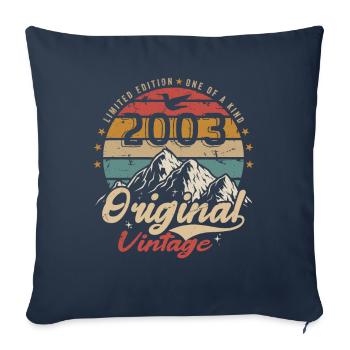 Original Vintage 2003 édition limitée 2003 - Housse de coussin décorative 45 x 45 cm - bleu marine - Devant