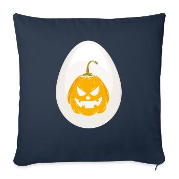 Egg Halloween Costume Funny Halloween - Housse de coussin décorative 45 x 45 cm - bleu marine - Devant