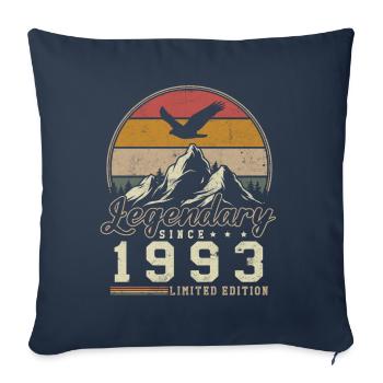 Légendaire Depuis 1993 Cadeau D'anniversaire - Housse de coussin décorative 45 x 45 cm - bleu marine - Devant