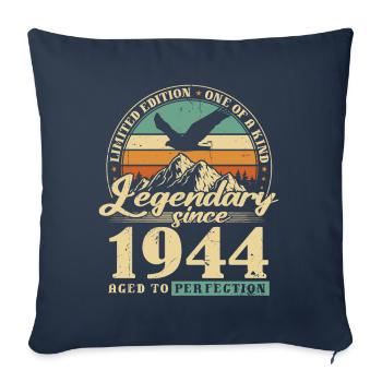 Legendary Since 1944 Vintage Birthday Gift - Sofa pillowcase 17,3'' x 17,3'' (45 x 45 cm) - navy - Front
