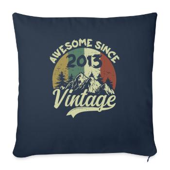 Jahrgang 2013 Geburtstagsgeschenk 2013 - Sofakissenbezug 45 x 45 cm - Navy - Vorne