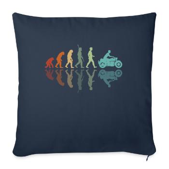Motorcyclist Development - Sofa pillowcase 17,3'' x 17,3'' (45 x 45 cm) - navy - Front