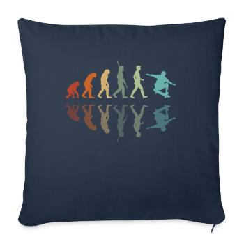 Skater Évolution - Housse de coussin décorative 45 x 45 cm - bleu marine - Devant