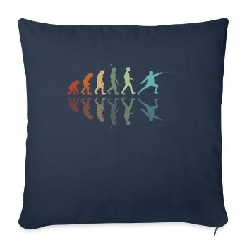 Evolution Fencer - Sofa pillowcase 17,3'' x 17,3'' (45 x 45 cm) - navy - Front