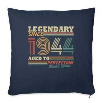 Legendary Since 1944 Vintage Birthday Gift - Sofa pillowcase 17,3'' x 17,3'' (45 x 45 cm) - navy - Front