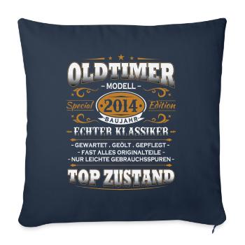 Vintage Car Year 2014 Vintage Birthday Gift - Sofa pillowcase 17,3'' x 17,3'' (45 x 45 cm) - navy - Front