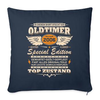 Vintage Car Vintage 2006 Birthday Gift - Sofa pillowcase 17,3'' x 17,3'' (45 x 45 cm) - navy - Front