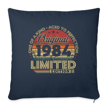 Original 1984 Vintage Rétro Cadeau D anniversaire - Sofakissenbezug 45 x 45 cm - Navy - Vorne