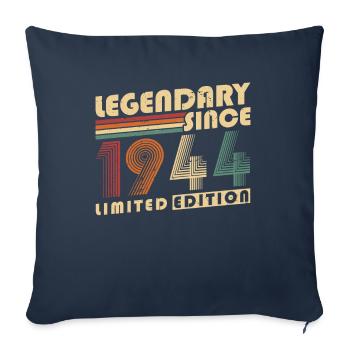 Legendary Since 1944 Vintage Birthday Gift - Sofa pillowcase 17,3'' x 17,3'' (45 x 45 cm) - navy - Front