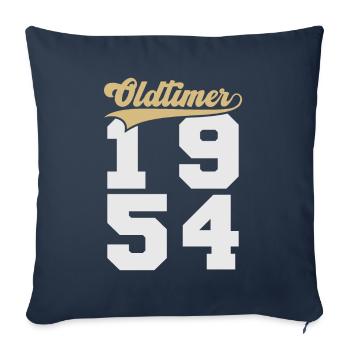 Oldtimer 1954 - Sofa pillowcase 17,3'' x 17,3'' (45 x 45 cm) - navy - Front