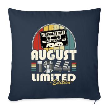 Legendary since August 1944 Vintage Birthday - Sofa pillowcase 17,3'' x 17,3'' (45 x 45 cm) - navy - Front