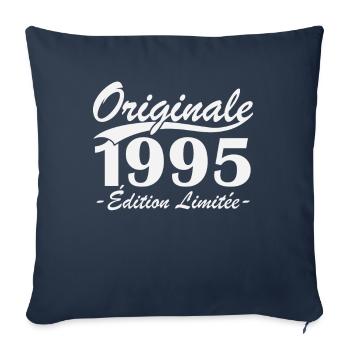 Originale 1995 édition limitée - Housse de coussin décorative 45 x 45 cm - bleu marine - Devant