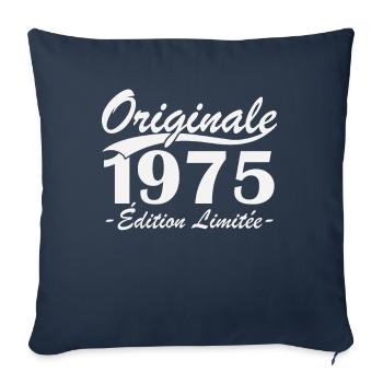 Originale 1975 édition limitée - Housse de coussin décorative 45 x 45 cm - bleu marine - Devant