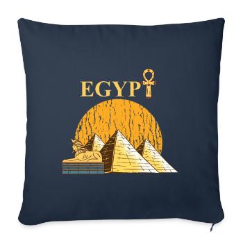 Egypt Pharaoh Egyptian Pyramid Gift - Sofa pillowcase 17,3'' x 17,3'' (45 x 45 cm) - navy - Front