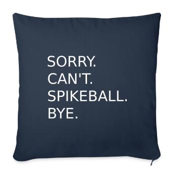 Spikeball Saying - Sofa pillowcase 17,3'' x 17,3'' (45 x 45 cm) - navy - Front