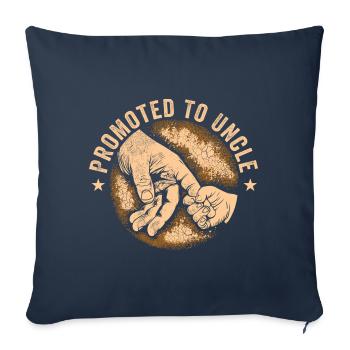 Funny Uncle Men Daddy Dad Boys Promoted To Uncle - Housse de coussin décorative 45 x 45 cm - bleu marine - Devant