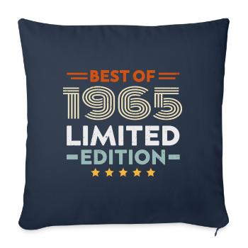 Retro 1965 Vintage Gift 59th Birthday 59 Years - Sofa pillowcase 17,3'' x 17,3'' (45 x 45 cm) - navy - Front