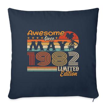May 1992 - Year 1992 Jubilee - May 1992 - Sofa pillowcase 17,3'' x 17,3'' (45 x 45 cm) - navy - Front