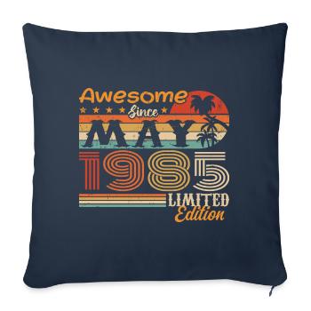 May 1985 - Year 1985 Jubilee - May 1985 - Sofa pillowcase 17,3'' x 17,3'' (45 x 45 cm) - navy - Front