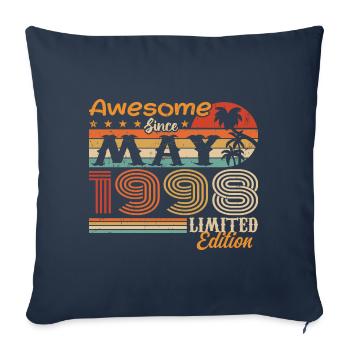 May 1998 - Year 1998 Jubilee - May 1998 - Sofa pillowcase 17,3'' x 17,3'' (45 x 45 cm) - navy - Front
