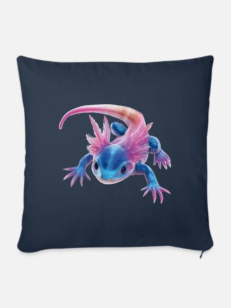 Axolotl - Sofakissenbezug 45 x 45 cm - Navy