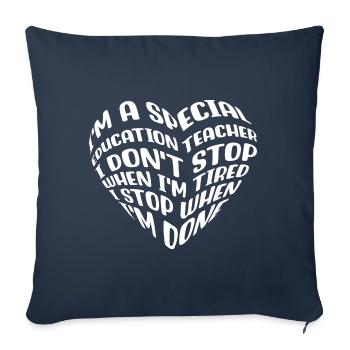 I'm a special education teacher - Sofakissenbezug 45 x 45 cm - Navy - Vorne