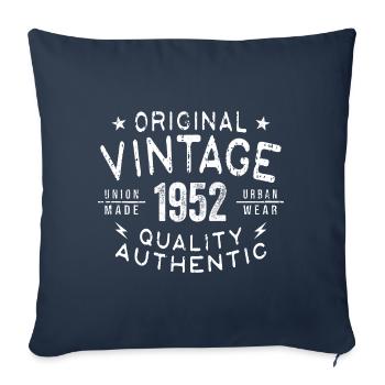 1952 Geburtstag 1952 Jahrgang 1952 Geburtstag - Sofakissenbezug 45 x 45 cm - Navy - Vorne