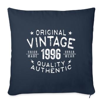 1996 Birthday 1996 Vintage 1996 Birthday - Sofa pillowcase 17,3'' x 17,3'' (45 x 45 cm) - navy - Front
