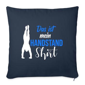Handstand Zitat Gymnastik Turnerinnen Turnen - Sofakissenbezug 45 x 45 cm - Navy - Vorne