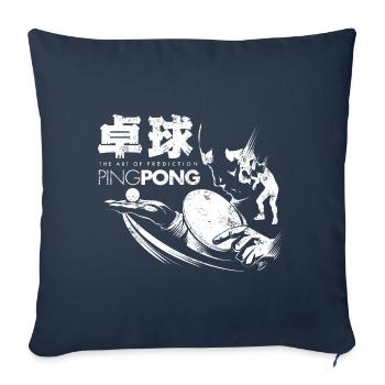Ping Pong Table Tennis - Sofa pillowcase 17,3'' x 17,3'' (45 x 45 cm) - navy - Front