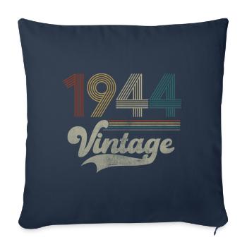 Vintage Birthday 1944 - Sofa pillowcase 17,3'' x 17,3'' (45 x 45 cm) - navy - Front