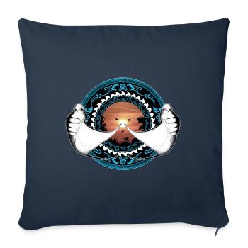 Manta Rays Hawaiian - Sofa pillowcase 17,3'' x 17,3'' (45 x 45 cm) - navy - Front