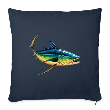 Thunfisch - Sofakissenbezug 45 x 45 cm - Navy - Vorne