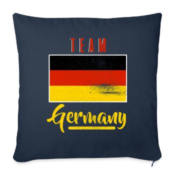 Team Germany Gift Sport Home proud - Sofa pillowcase 17,3'' x 17,3'' (45 x 45 cm) - navy - Front
