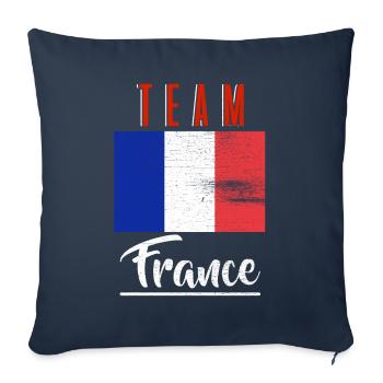 Team France Gift Paris Europe Sport - Sofa pillowcase 17,3'' x 17,3'' (45 x 45 cm) - navy - Front