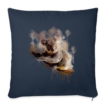 Chemise cadeau australie Koala Bear - Housse de coussin décorative 45 x 45 cm - bleu marine - Devant