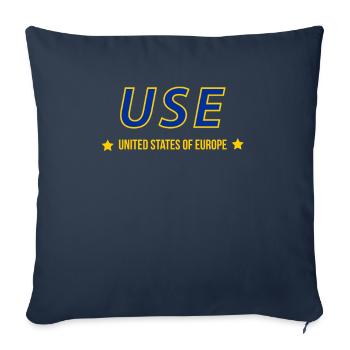 USE United States of Europe USE EU EUdSSR - Sofa pillowcase 17,3'' x 17,3'' (45 x 45 cm) - navy - Front