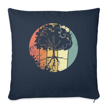 Protection de l’environnement Nature - Housse de coussin décorative 45 x 45 cm - bleu marine - Devant