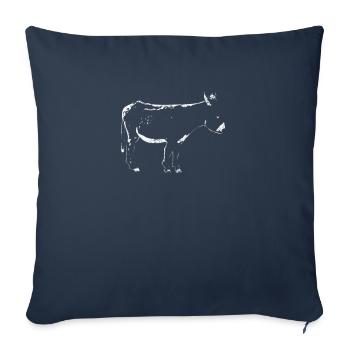 Cute Donkey Mule Mule Gift - Sofa pillowcase 17,3'' x 17,3'' (45 x 45 cm) - navy - Front