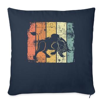 Bulles - Housse de coussin décorative 45 x 45 cm - bleu marine - Devant