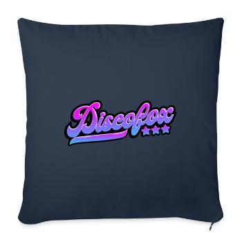 Chemise cadeau de danse Discofox - Housse de coussin décorative 45 x 45 cm - bleu marine - Devant