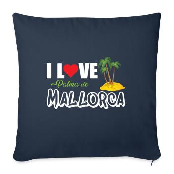 Palma - I love Palma de Mallorca - - Sofakissenbezug 45 x 45 cm - Navy - Vorne