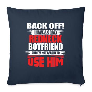 Redneck Trailer Park Geschenk I Caravane - Housse de coussin décorative 45 x 45 cm - bleu marine - Devant