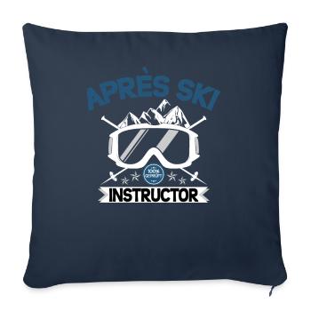 Apres Ski Instructor - Sofakissenbezug 45 x 45 cm - Navy - Vorne