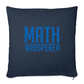 Math nerd - Housse de coussin décorative 45 x 45 cm - bleu marine - Devant
