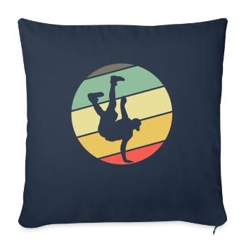 Rétro Breakdance Bboying Gift I Breakdance - Housse de coussin décorative 45 x 45 cm - bleu marine - Devant