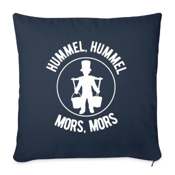 Bourdon, Bourdon - Mors, Mors - Housse de coussin décorative 45 x 45 cm - bleu marine - Devant