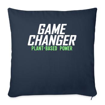 Game Changer Plant Based Power - Sofa pillowcase 17,3'' x 17,3'' (45 x 45 cm) - navy - Front